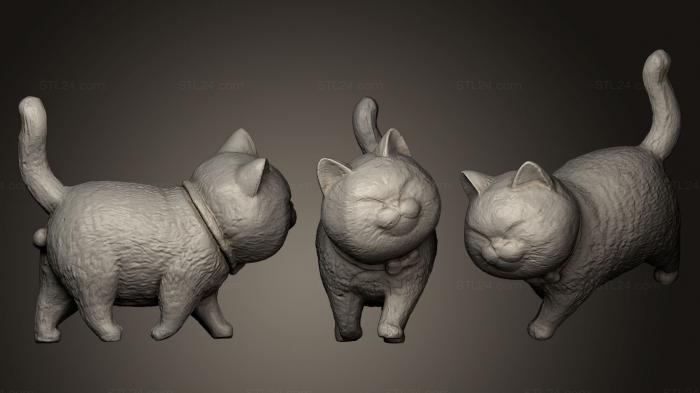 Animal figurines (Cat, STKJ_0500) 3D models for cnc
